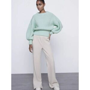 NEW ZARA Women’s XL Purl Knit Sweater